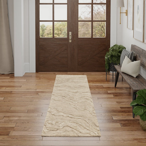 Nourison Graceful GRU01 Taupe Runner Rug