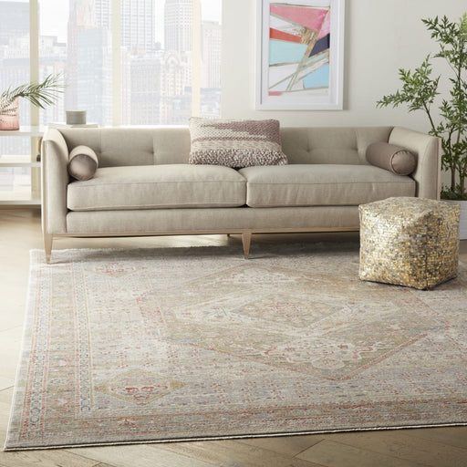 Nourison Homestead HMS03 Beige / Grey Rug