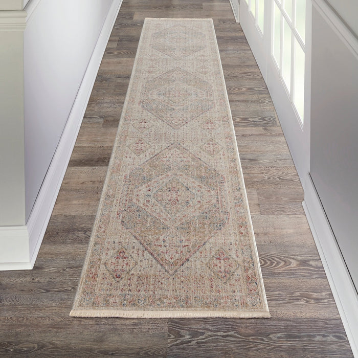 Nourison Homestead HMS03 Beige/Grey Runner Rug