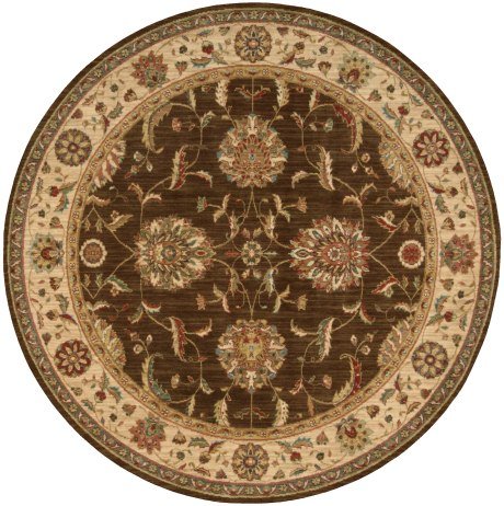 Nourison Living Treasures LI04 Brown Round Rug