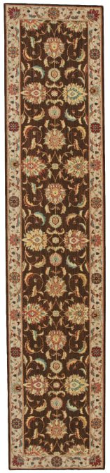 Nourison Living Treasures LI04 Brown Runner Rug