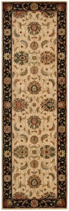 Nourison Living Treasures LI04 Ivory/Black Rug