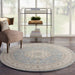 Nourison Living Treasures LI05 Aqua Round Rug