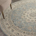 Nourison Living Treasures LI05 Aqua Round Rug