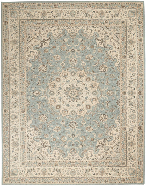 Nourison Living Treasures LI15 Aqua Ivory Rug