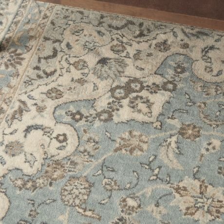 Tappeto runner Nourison Living Treasures LI15 acqua/avorio