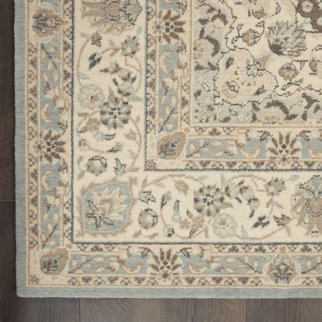 Tappeto runner Nourison Living Treasures LI15 acqua/avorio