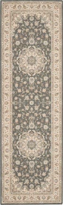 Nourison Living Treasures LI15 Grey Ivory Runner Rug