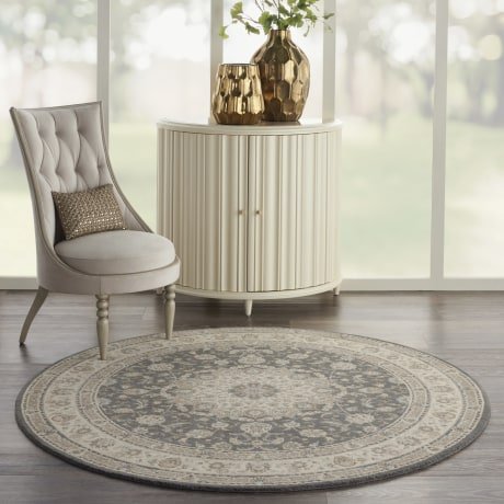 Nourison Living Treasures LI15 Grey/Ivory Rug