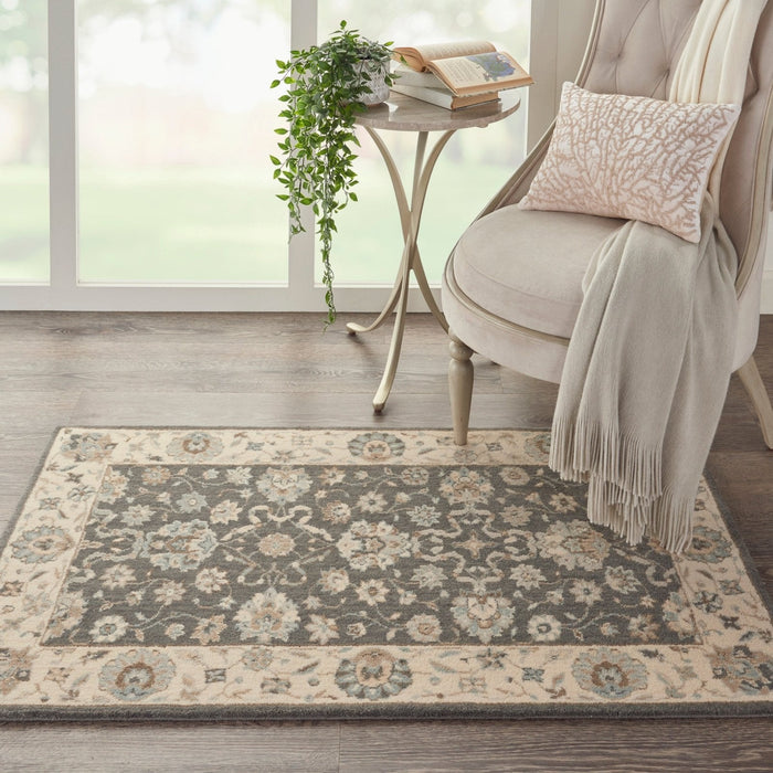 Nourison Living Treasures LI16 Grey Ivory Rug