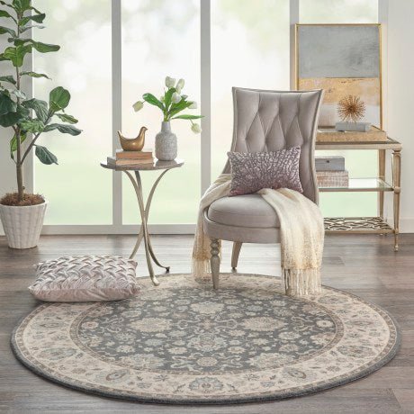 Nourison Living Treasures LI16 Grey/Ivory Rug