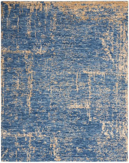 Nourison Luna LUN01 Dark Blue Mocha Rug