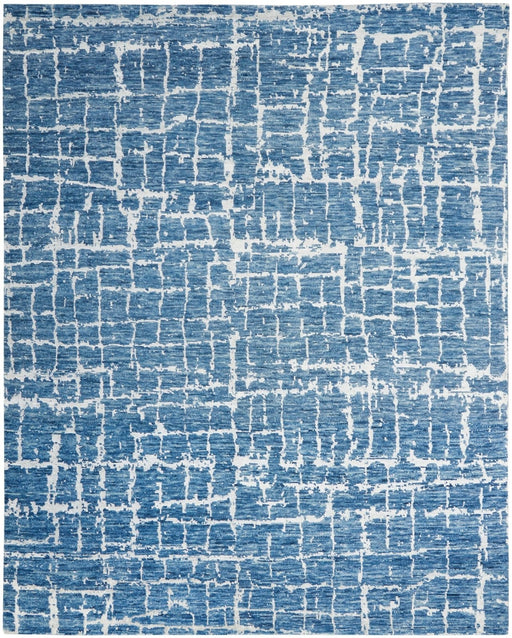 Nourison Luna LUN02 Blue Silver Rug