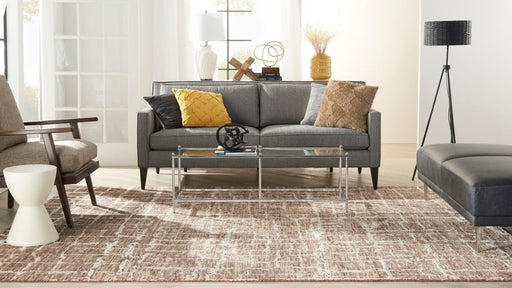 Nourison Luna LUN02 Mocha Ivory Rug