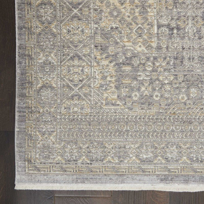 Nourison Lustrous Weave LUW02 Grey / Beige Runner Rug