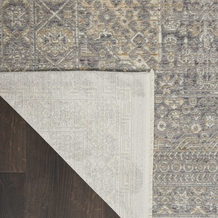 Nourison Lustrous Weave LUW02 Grey / Beige Runner Rug