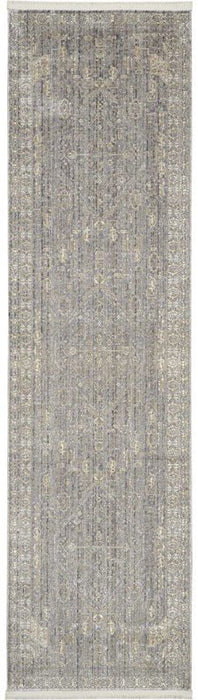 Nourison Lustrous Weave LUW02 Grey / Beige Runner Rug