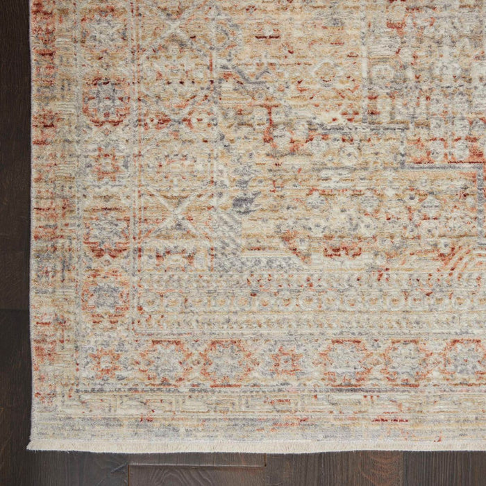Nourison Lustrous Weave LUW02 Grey / Brick Rug
