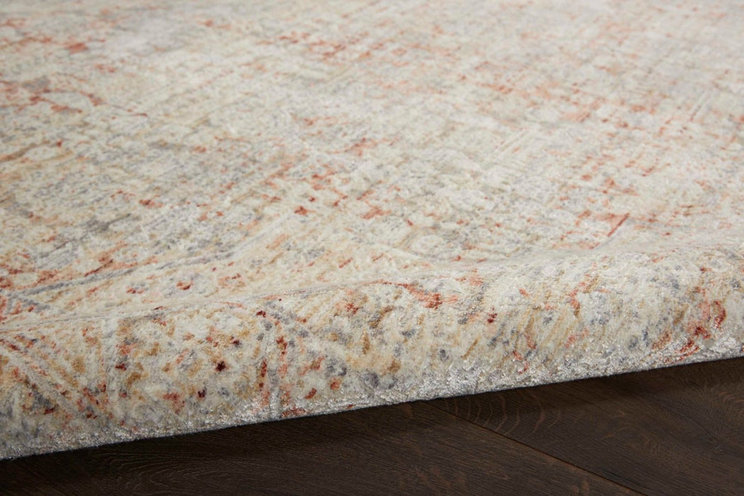 Nourison Lustrous Weave LUW02 Grey / Brick Rug