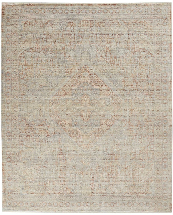 Nourison Lustrous Weave LUW02 Grey / Brick Rug