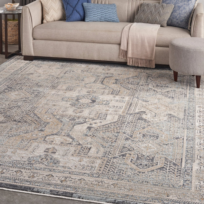 Nourison Lynx LNX01 Ivory Charcoal Rug