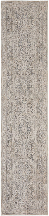 Nourison Lynx LNX01 Ivory Grey Blue Runner Rug