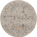 Nourison Lynx LNX02 Ivory Taupe Round Rug