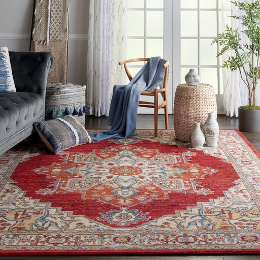 Nourison Majestic MST05 Red Rug