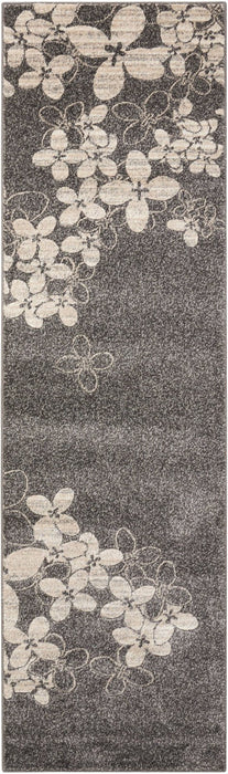 Nourison Maxell MAE02 Charcoal Runner Rug