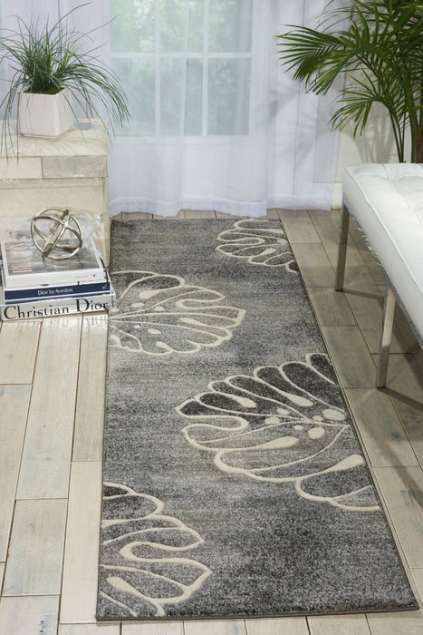 Nourison Maxell MAE04 Grey Runner Rug