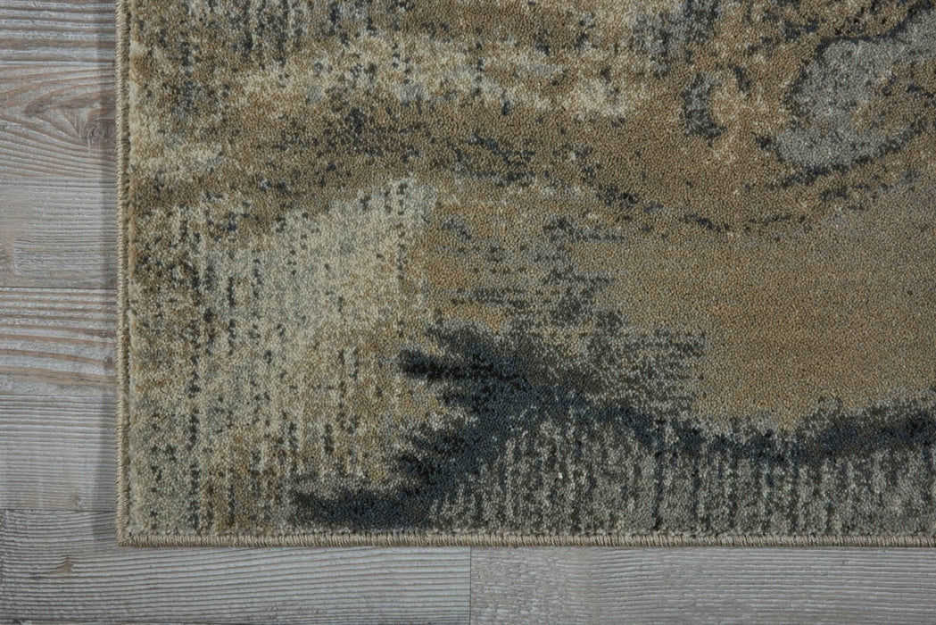 Nourison Maxell MAE07 Ivory/Grey Runner Rug