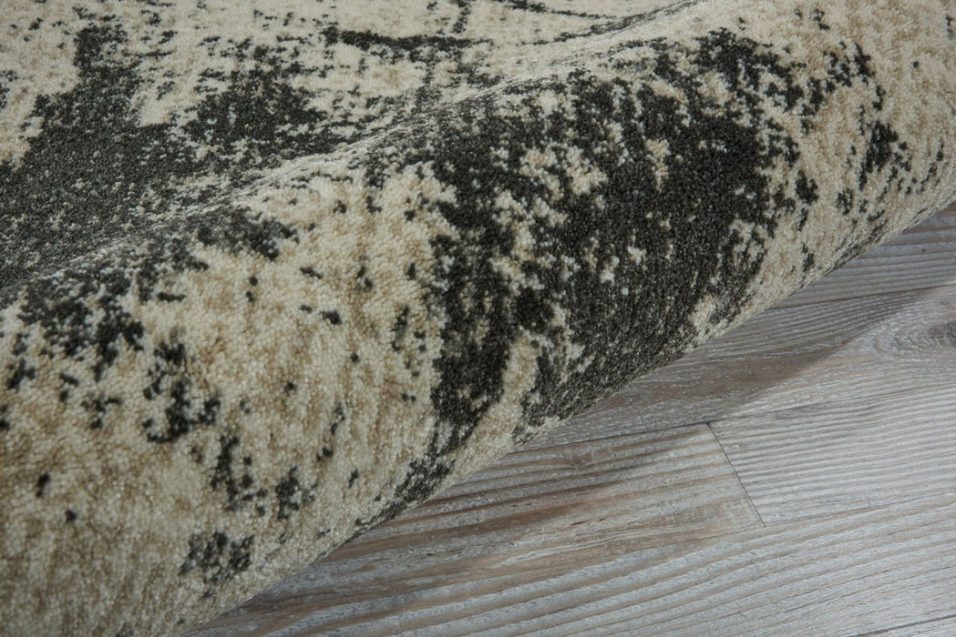 Nourison Maxell MAE07 Ivory/Grey Runner Rug