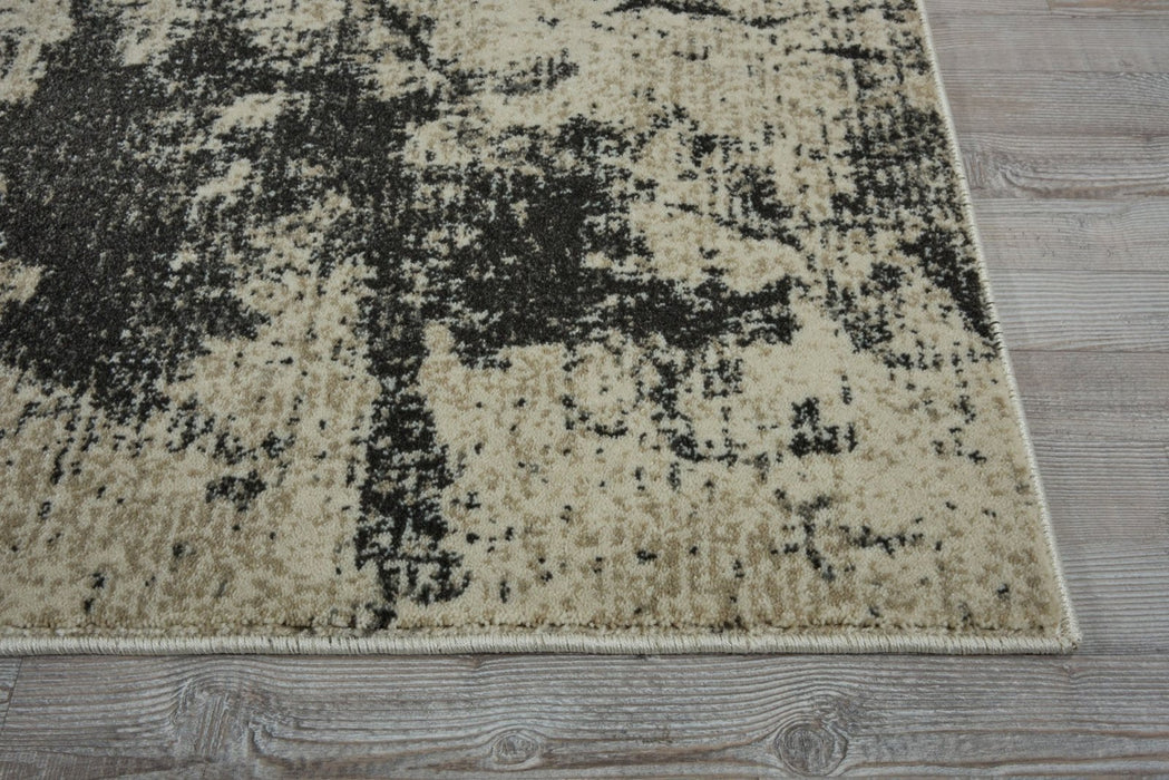 Nourison Maxell MAE07 Ivory/Grey Runner Rug