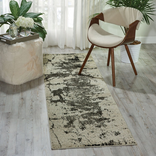 Nourison Maxell MAE07 Ivory/Grey Runner Rug