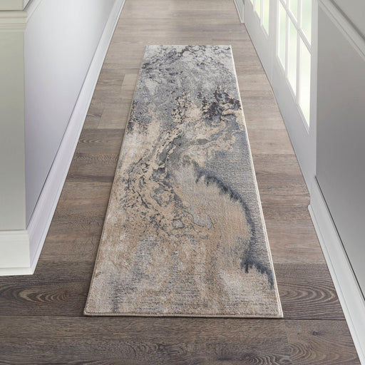 Nourison Maxell MAE08 Grey Runner Rug