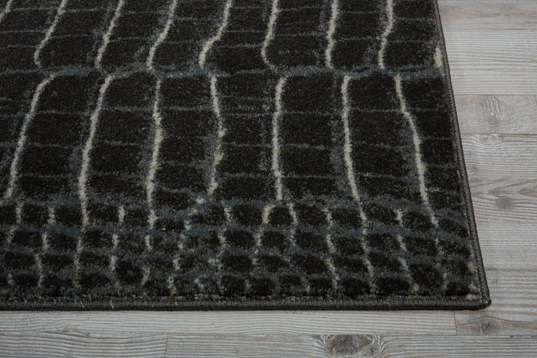 Nourison Maxell MAE09 Charcoal Runner Rug