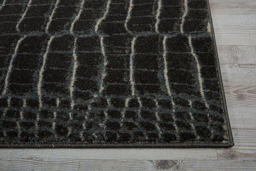 Nourison Maxell MAE09 Charcoal Runner Rug