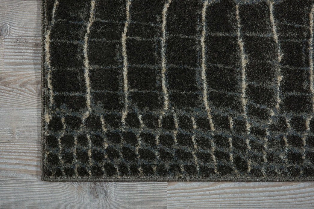 Nourison Maxell MAE09 Charcoal Runner Rug