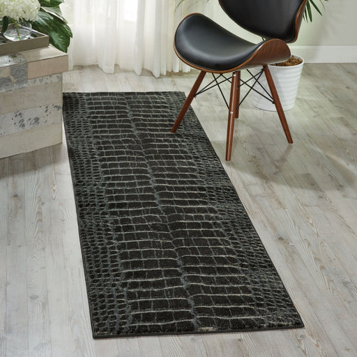 Nourison Maxell MAE09 Charcoal Runner Rug