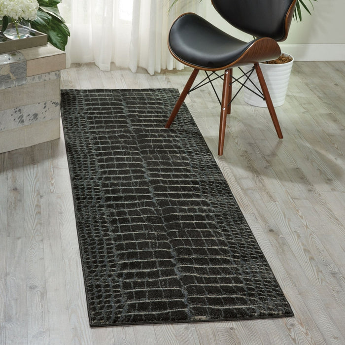 Nourison Maxell MAE09 Charcoal Runner Rug