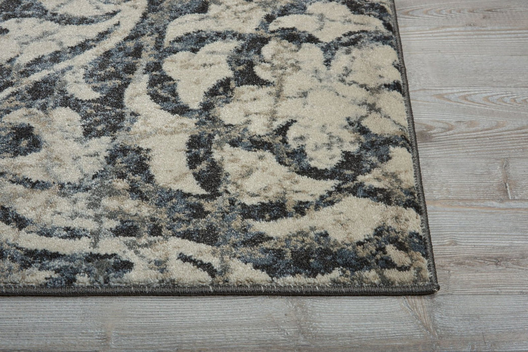 Nourison Maxell MAE10 Ivory Charcoal Runner Rug