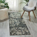 Nourison Maxell MAE10 Ivory Charcoal Runner Rug
