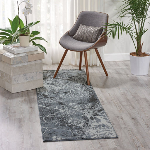 Nourison Maxell MAE11 Grey Runner Rug