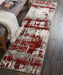 Nourison Maxell MAE14 Ivory Red Runner Rug