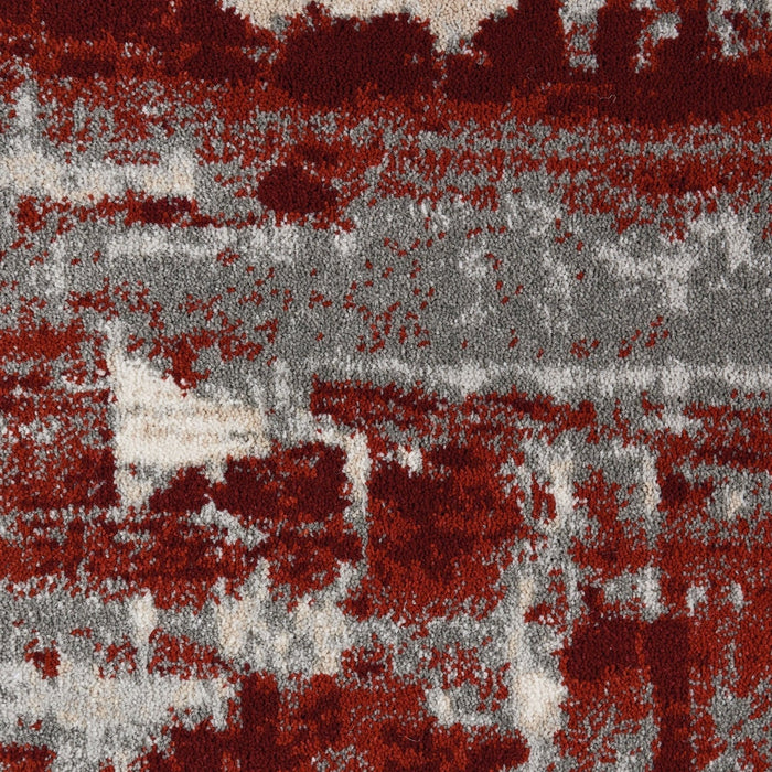 Nourison Maxell MAE14 Ivory Red Runner Rug