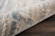 Nourison Maxell MAE17 Ivory Teal Runner Rug