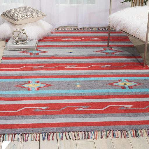 Nourison Nourison - Baja Baja - BAJ01 Grey Red Rug