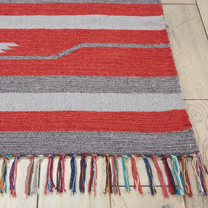 Nourison Nourison - Baja Baja - BAJ01 Grey Red Rug