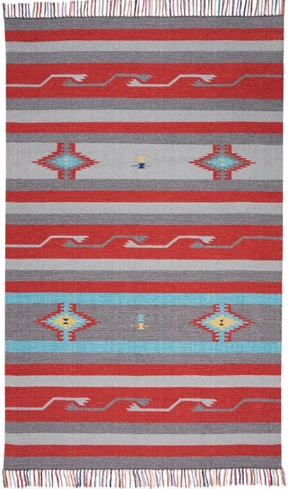 Nourison Nourison - Baja Baja - BAJ01 Grey Red Rug