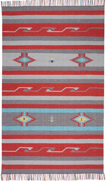 Nourison Nourison - Baja Baja - BAJ01 Grey Red Rug